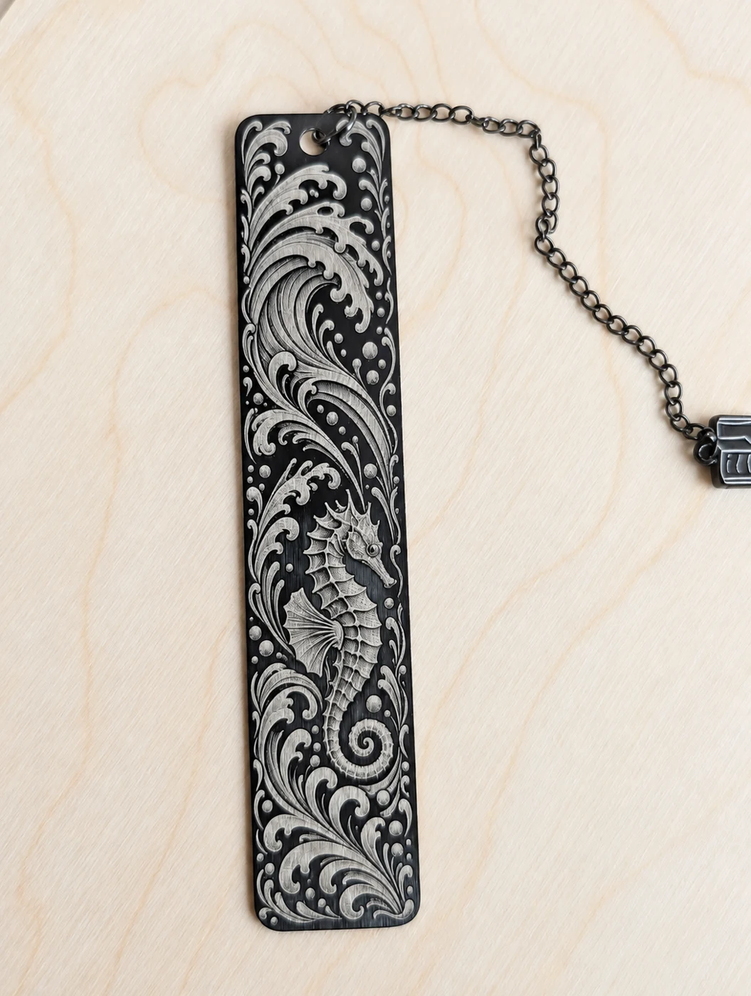 Ornamental metal bookmark